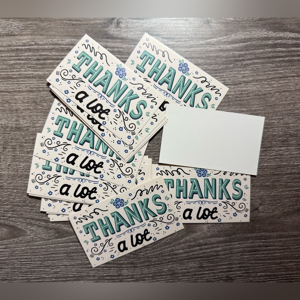 BRAND NEW 50 thank you cards ✨